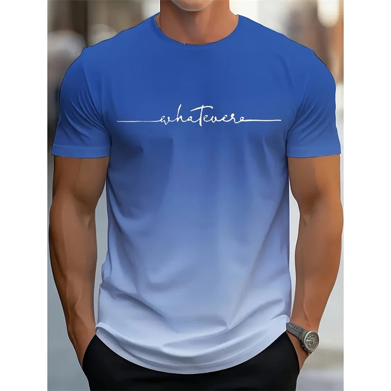 Men's Fashion Gradient Shirt, Summer K&M