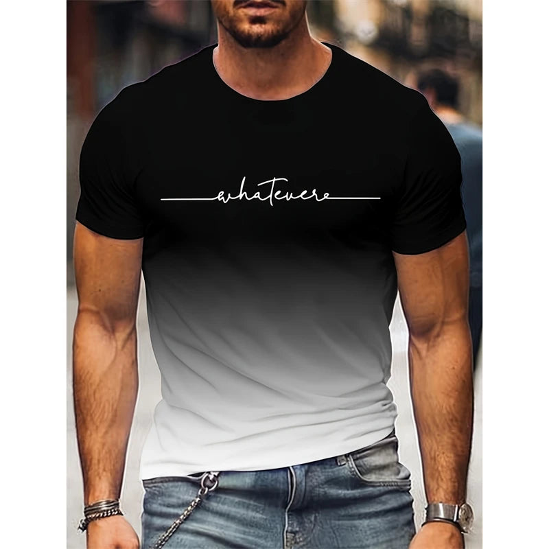 Men's Fashion Gradient Shirt, Summer K&M